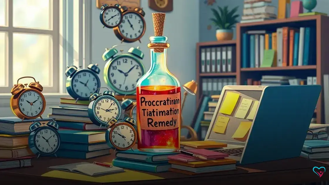 remedio para procrastinação