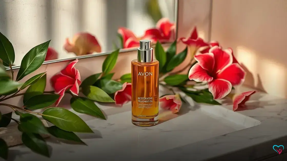 óleo de tratamento restaurador avon